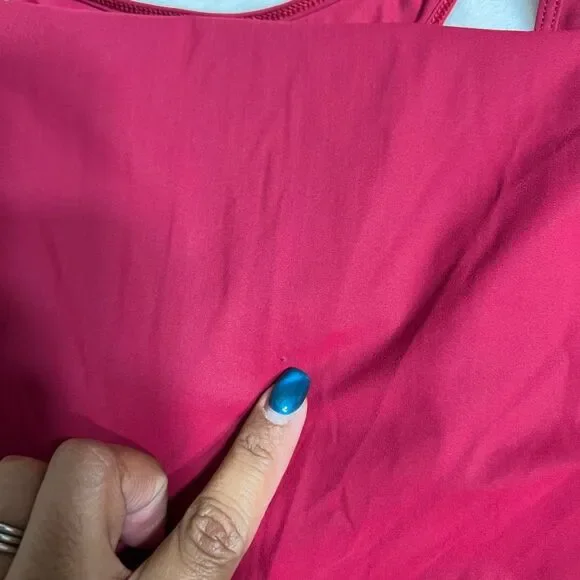 Lululemon Ruby Red Rejuvenate Racerback Dress 6 Women - Picture 9 of 10